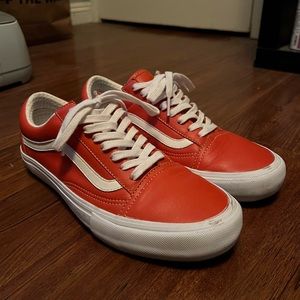 Vans Old Skool Vault Orange Leather.
